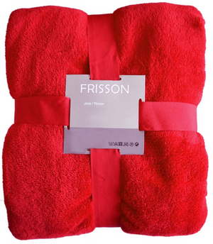 Frisson Throw Red  120 by 150 cm