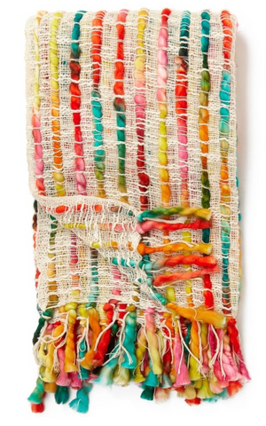 Throw Knit multi coloured