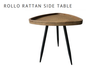 Rollo Rattan Side Table