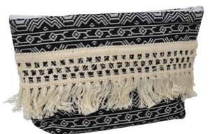 Cosmetic Bag Fringed  28 by 16 by 7 cm