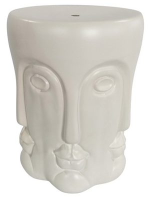Stool White Face 30.5 by 30.5 by 40.5 cm