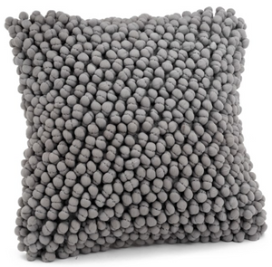 Mankato Popcorn Cushion Grey 20 by 20