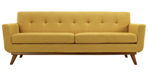 Annabelle Upholstered Sofa - Warm Yellow
